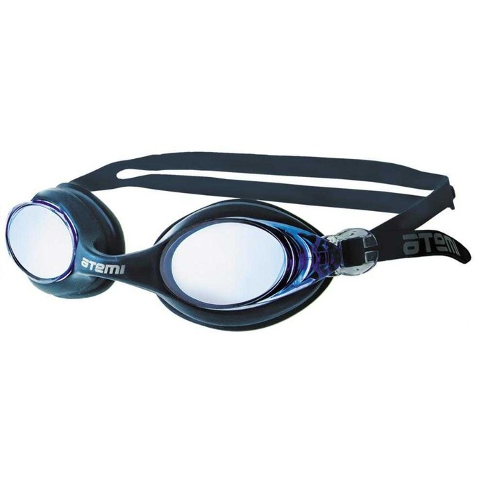 фото Очки для плавания atemi n7102, силикон, цвет тёмно-синий