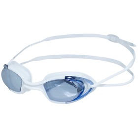 Очки для плавания Atemi N9102M, силикон, цвет белый/синий
