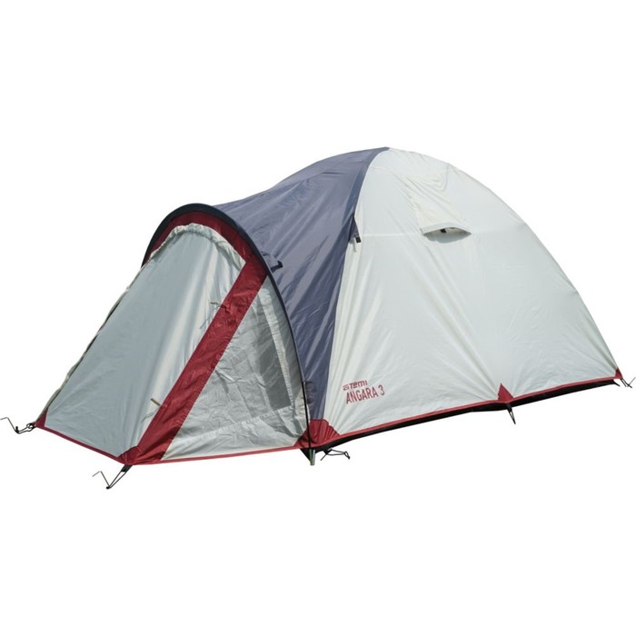 Палатка туристическая Аtemi ANGARA 3B, 3-местная, цвет серый/красный палатка туристическая atemi storm 2 cx 2 местная цвет серый