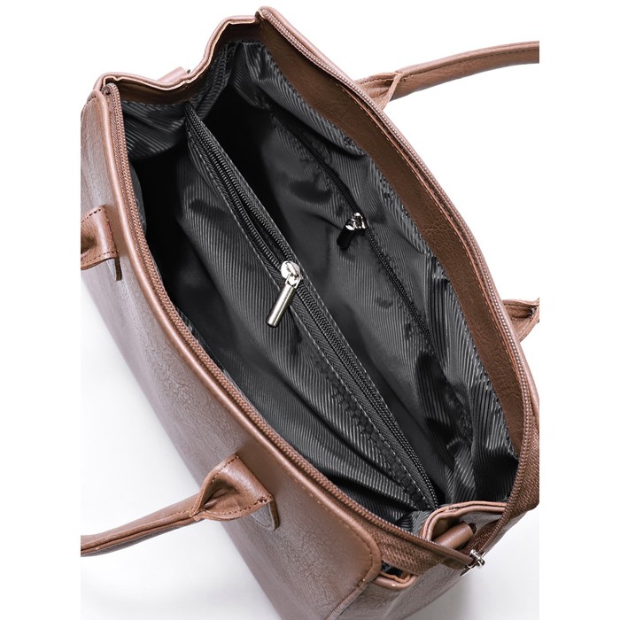 

Сумка-тоут на молнии GALANTEYA, цвет коричневый