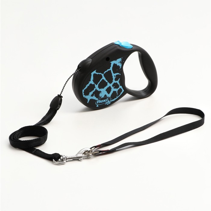 

Рулетка Flexi Safari S (до 12 кг) 5 м трос, голубой жираф (blue Giraffe)