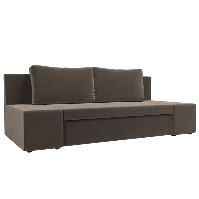Прямой диван «Сан Марко», еврокнижка, велюр, цвет коричневый прямой диван сан марко фиолетовый велюр