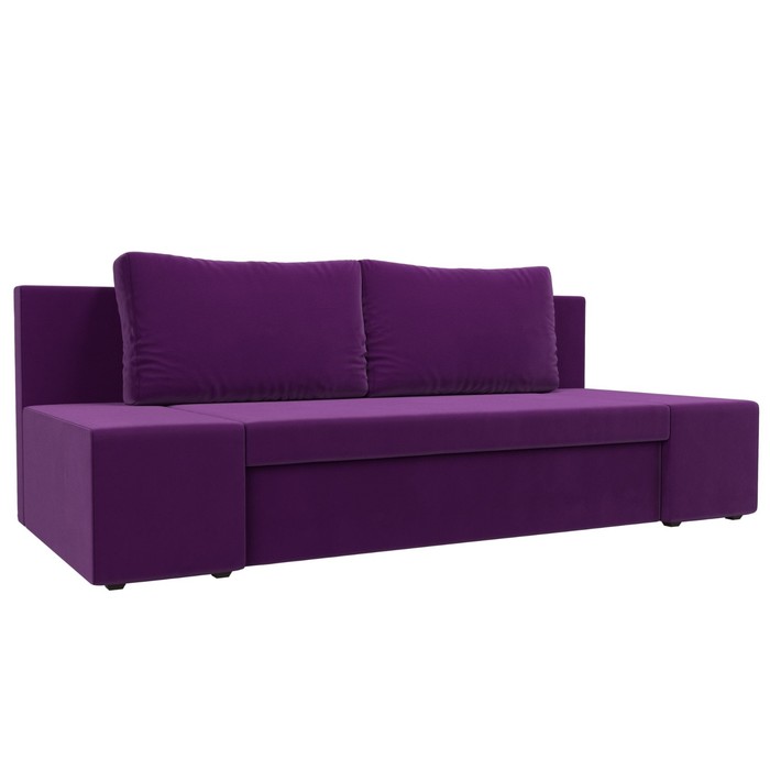 Прямой диван «Сан Марко», еврокнижка, микровельвет, цвет фиолетовый