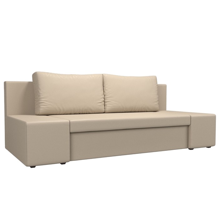 Прямой диван «Сан Марко», еврокнижка, экокожа, цвет бежевый прямой диван сан марко серый велюр