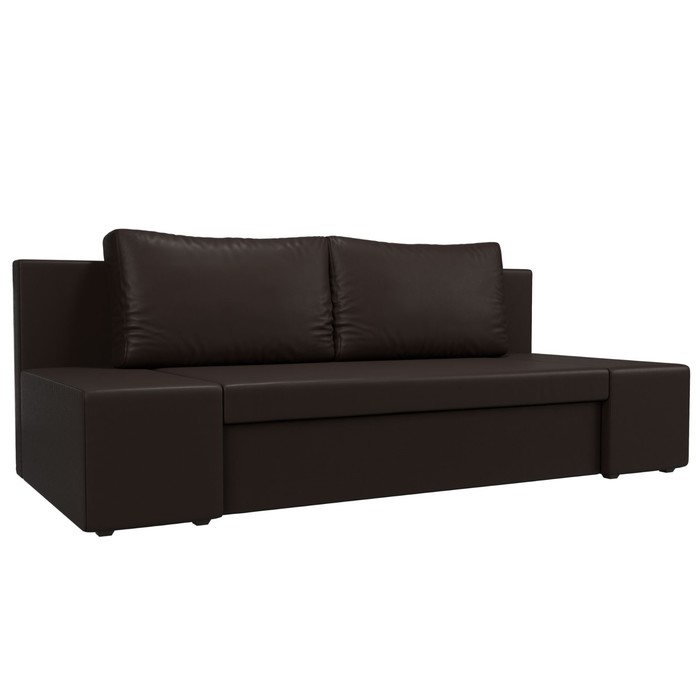 Прямой диван «Сан Марко», еврокнижка, экокожа, цвет коричневый прямой диван сан марко фиолетовый велюр