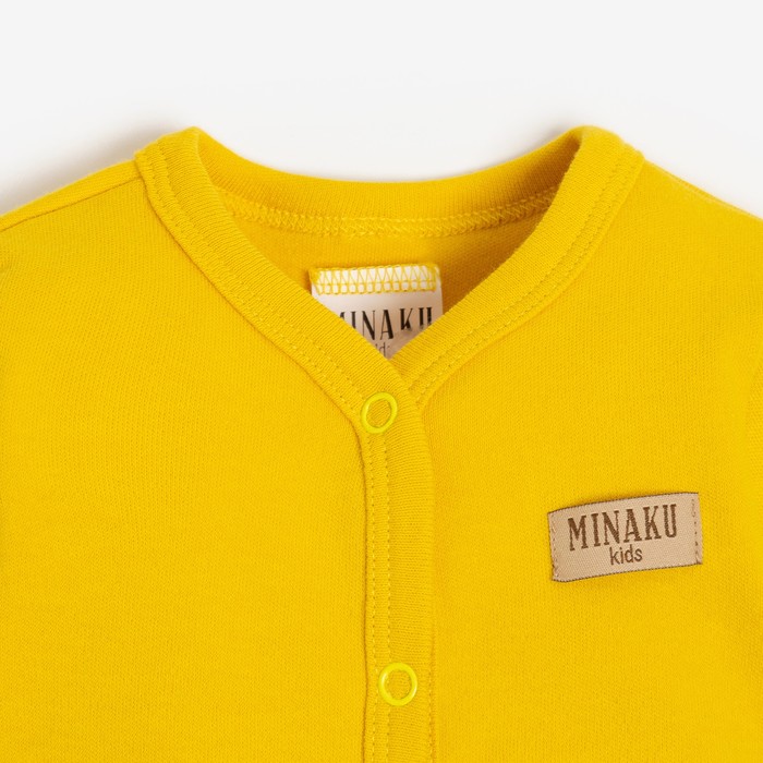 фото Комбинезон детский minaku, цвет жёлтый, рост 62-68 см