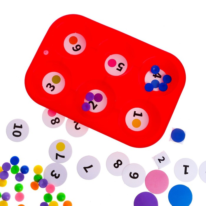 фото Развивающий набор-сортер «цветные камешки», в пакете iq-zabiaka