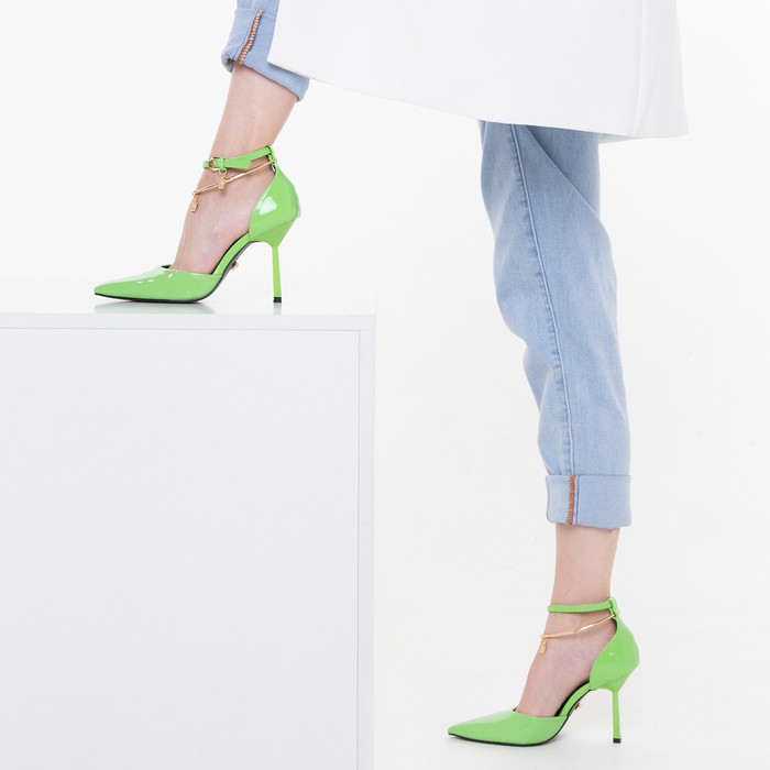 Туфли женские, цвет салатовый, размер 35