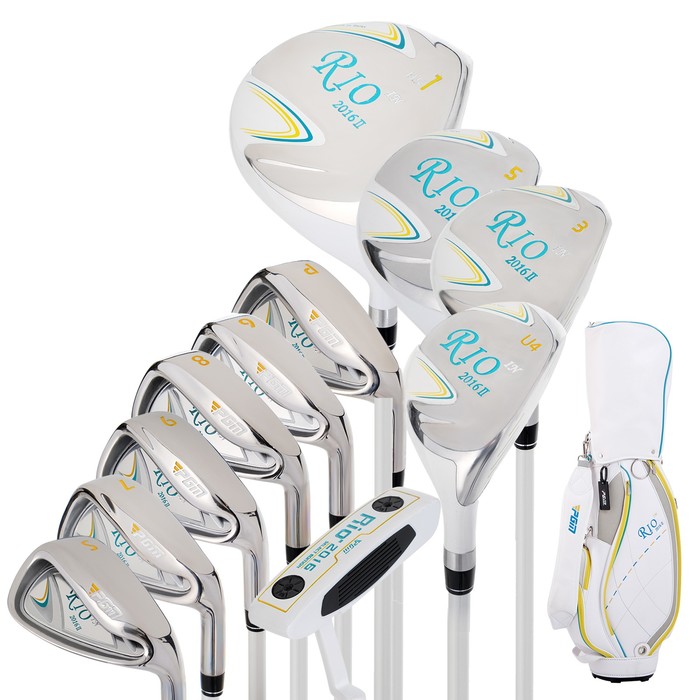 Набор клюшек для гольфа PGM Rio II, 11 шт, для девушек, сумка в комплекте