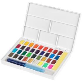 

Акварель художественная набор кюветы 36цв*2.5мл Faber-Castell Watercolours + кисть 169736