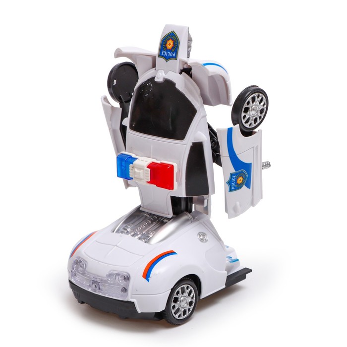 Робот радиоуправляемый "Полицейский", трансформируется, световые и звуковые эффекты
