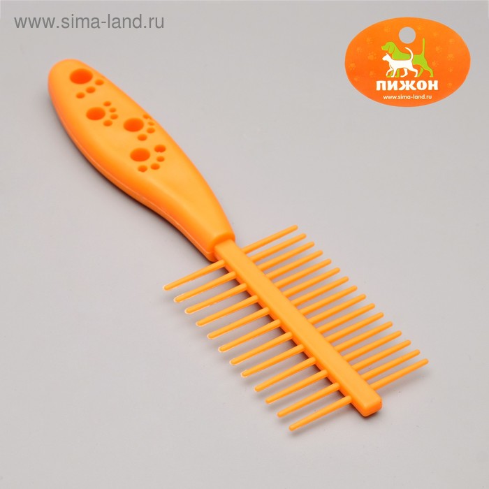 Расческа двухсторонняя пластиковая, микс цветов