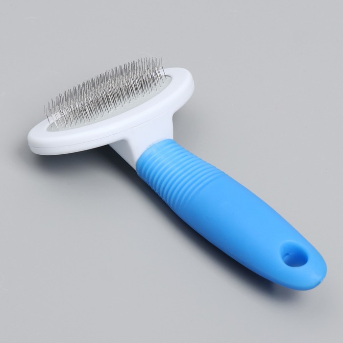 Пуходерка округлая без капель, 9,5 х 17 см