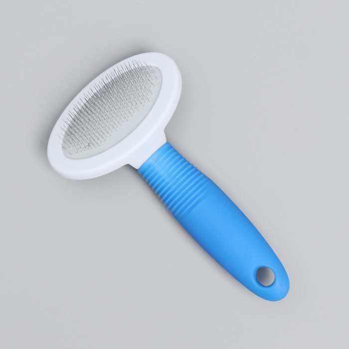 Пуходерка округлая без капель, 9,5 х 17 см