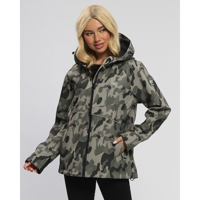 фото Ветровка женская softshell цвета хаки, размер 44 mtforce