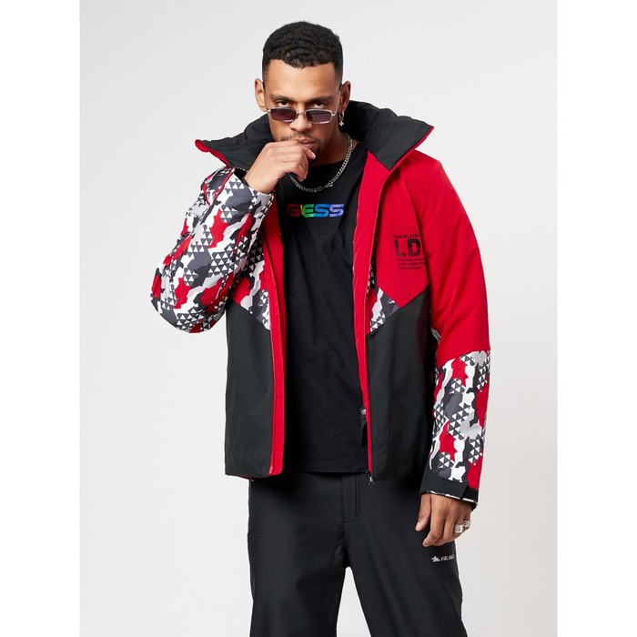 фото Горнолыжная куртка мужская красного цвета, размер 54 mtforce