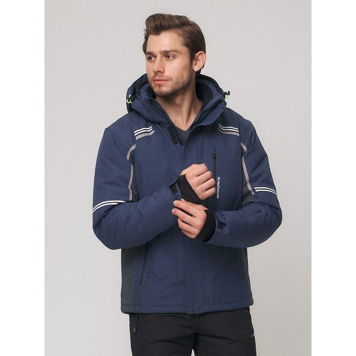 фото Мужская зимняя горнолыжная куртка темно-синего цвета, размер 54 mtforce