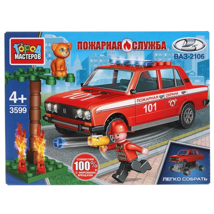 

Конструктор «LADA-2106 Пожарная служба», 64 детали
