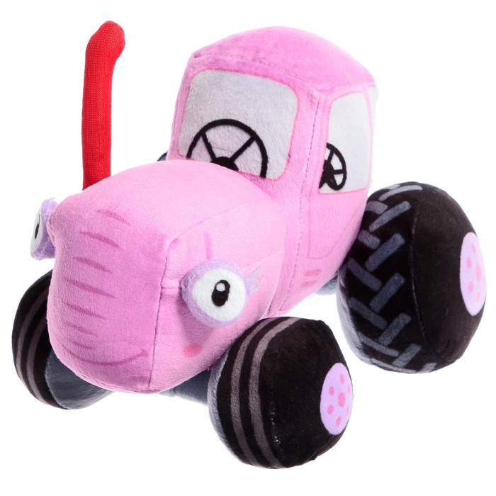 мягкая игрушка музыкальная мила розовый трактор 18 см 1 шт Мягкая игрушка «Мила. Синий трактор», музыкальная, 18 см
