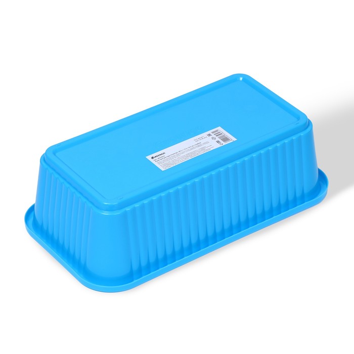 Ящик для рассады, 28.5 × 15.5 × 8.5 см, голубой, Greengo