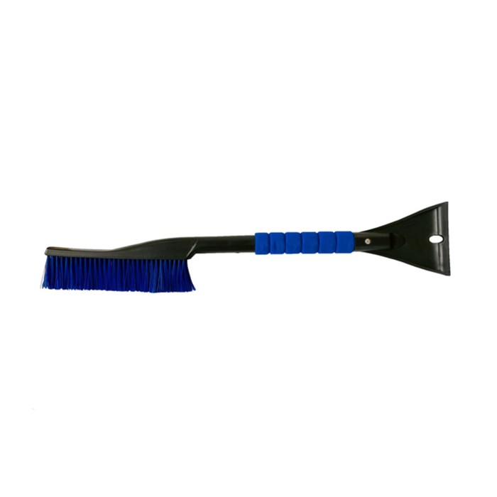 Щетка для снега со скребком ГЛАВДОР, GL-906, 60 см, голубая, поролоновая ручка щетка для снега 40 см со скребком tornado ad 0499