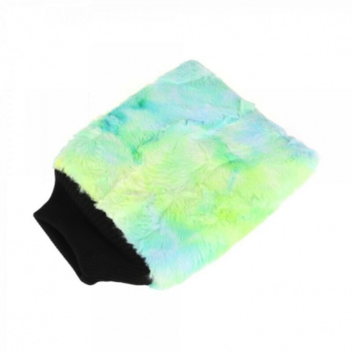 Плюшевая рукавица для мойки PURESTAR Color-pop wash mitt, особо мягкая, 20х25 см, зеленая