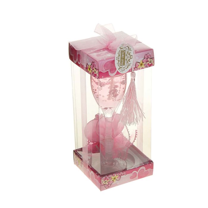 Свеча гелевая "Композиция", цвет розовый