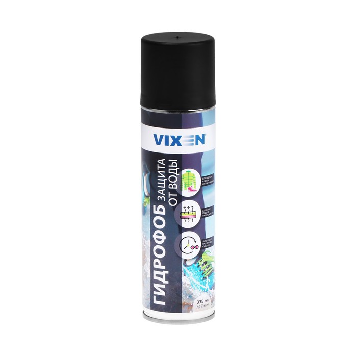 Универсальное гидрофобное покрытие, защита от воды VIXEN, аэрозоль, 335 мл VX-90020 пропитка vixen vx 90020 universal 335 мл