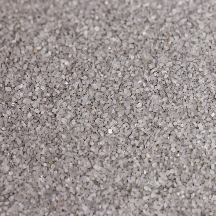 Песок цветной в ведерке "Серый" 1000гр