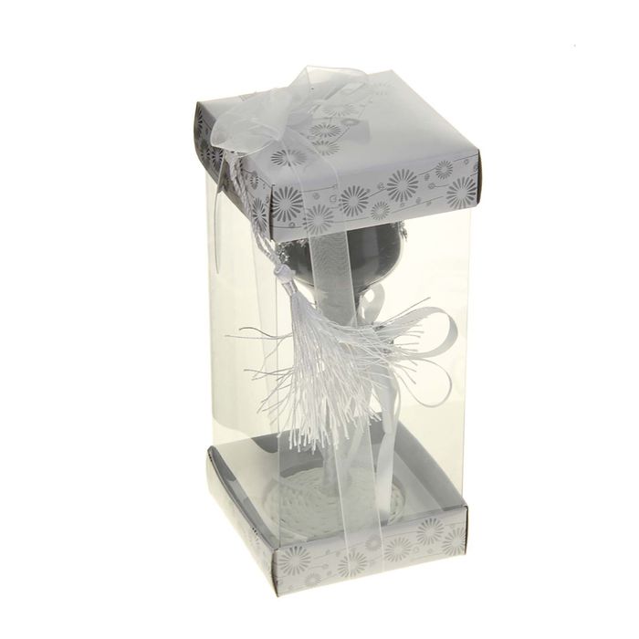 Свеча восковая "Наслаждение", цвет чёрно-белый