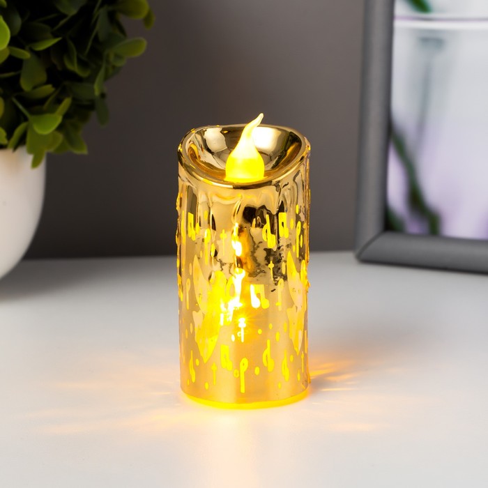 

Ночник "Золотая свеча" LED от батареек 3хAG13 3,5х3,5х7 см RISALUX