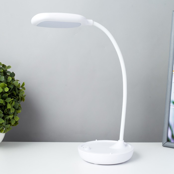 

Настольная лампа сенсорная 16816/1 LED 5Вт USB белый 12х6х47 см RISALUX