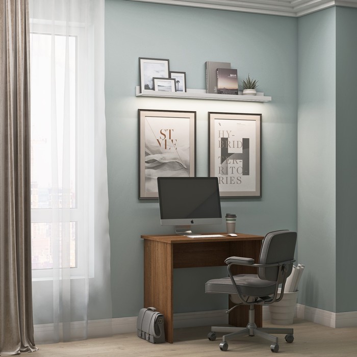 Стол письменный «Сити 7», 800 × 480 × 750 мм, цвет дуб сантана письменный стол 800 × 600 × 750 мм цвет дуб девон