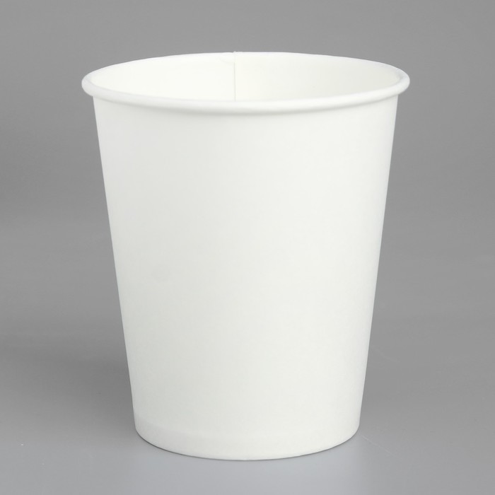 Стакан бумажный бумажный Белый для горячих напитков, 250 мл, диаметр 80 мм