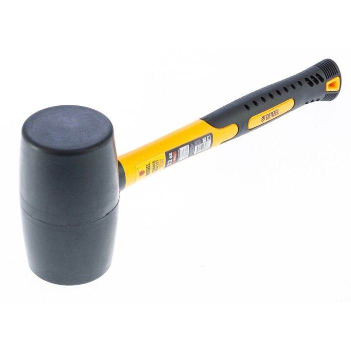 

Киянка резиновая Denzel 7711194, черная резина, фиберглассовая рукоятка, 905 г