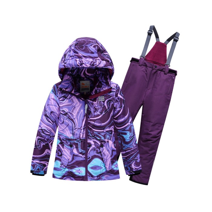 фото Горнолыжный костюм valianly подростковый для девочки фиолетового цвета, рост 140 см mtforce