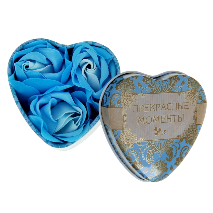 Мыльные лепестки в шкатулке-сердце "Прекрасные моменты", 3 шт.
