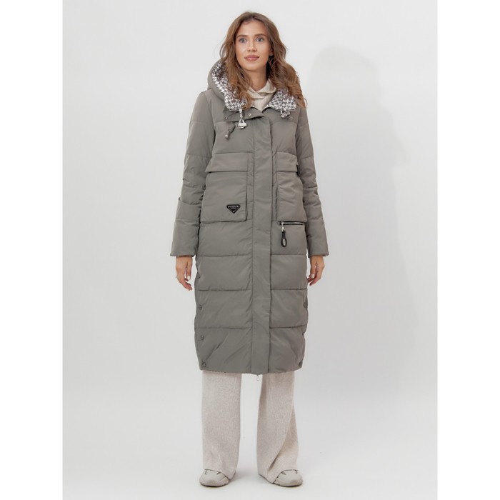фото Пальто утепленное двухстороннее женское цвета хаки, размер 52 mtforce