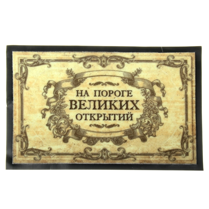 Коврик придверный "На пороге великих открытий"