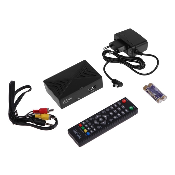 Приставка для цифрового ТВ Wunder Technik WT2-P901,FullHD,DVB-T2, HDMI, USB, SmartTV, чёрная
