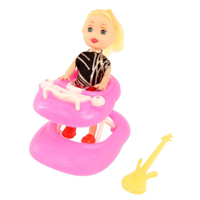 Кукла малышка "Лелечка", в ходунках, с аксессуарами, МИКС