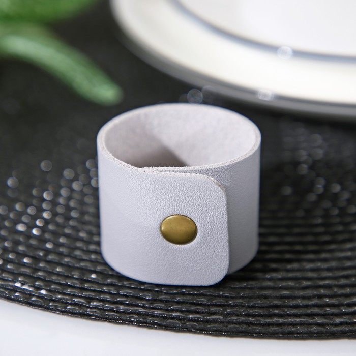 Кольцо для салфеток Доляна «Елеганс», цвет серый кольцо для салфеток доляна варежка 4×6 см