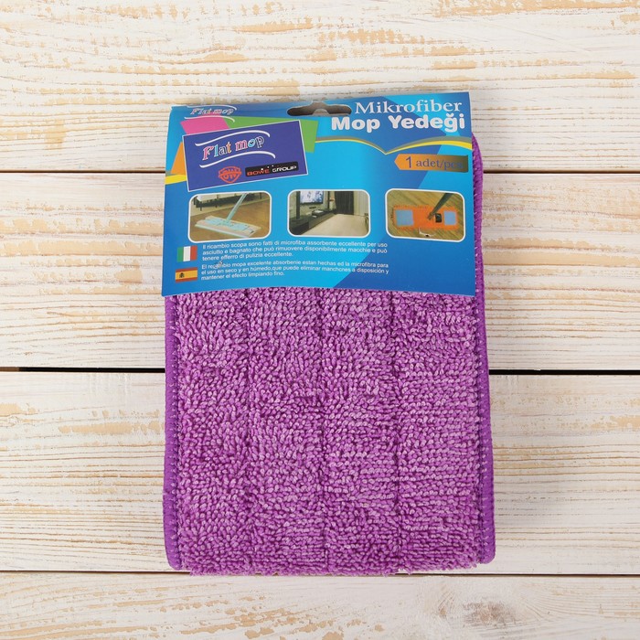 Насадка для швабры с распылителем 14х40 см, микрофибра