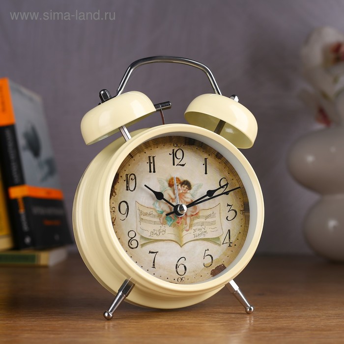 Будильник Два ангела, d=11.5 см