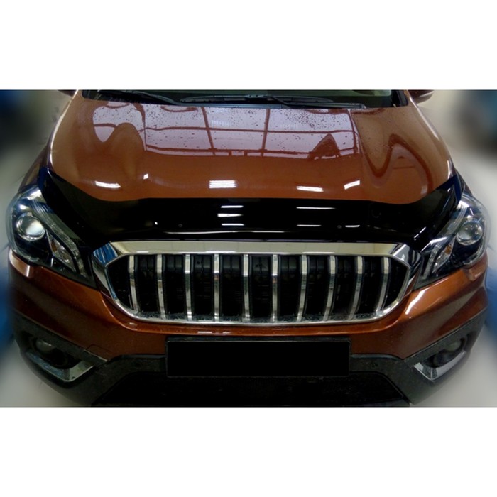 

Дефлектор капота SUZUKI SX4 2016-, темный