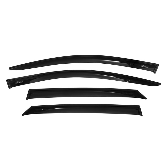 Ветровики Vinguru для TOYOTA Fortuner 2015-2020, 2020-, накладные, скотч, акрил, 4 шт цена и фото