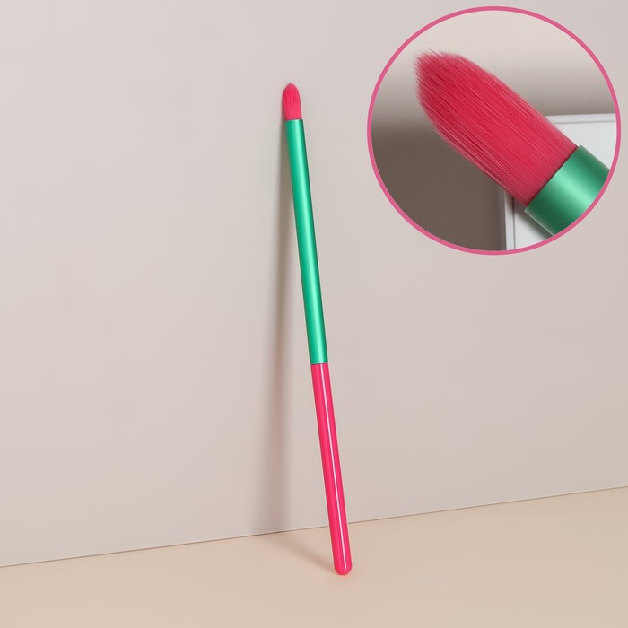 

Кисть для макияжа «PENCIL», 16 (+/- 1) см, цвет розовый/зелёный