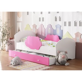 

Кровать Тучка 1600х800 Белый/Розовый