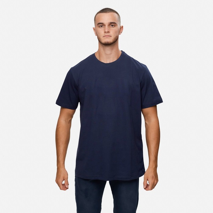 

Футболка мужская, цвет тёмно-синий, принт МИКС, размер 52 (2XL)
