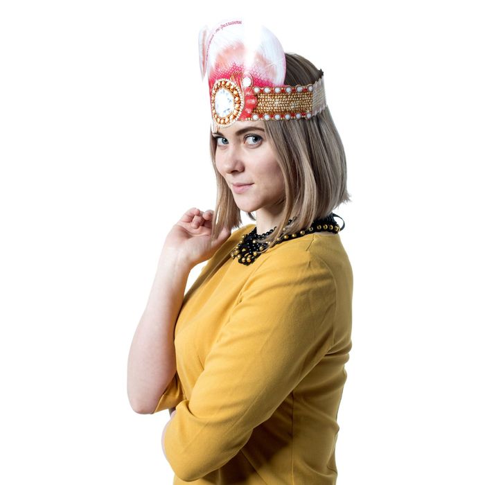 Шляпа на ободке "Лучшие друзья девушек - бриллианты"